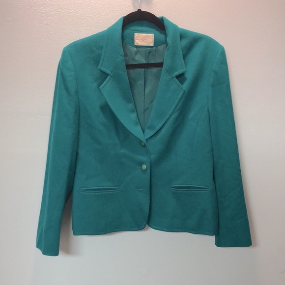 Vintage Pendleton Wool Suit Sz 8 2pc, Green - Picture 6 of 7